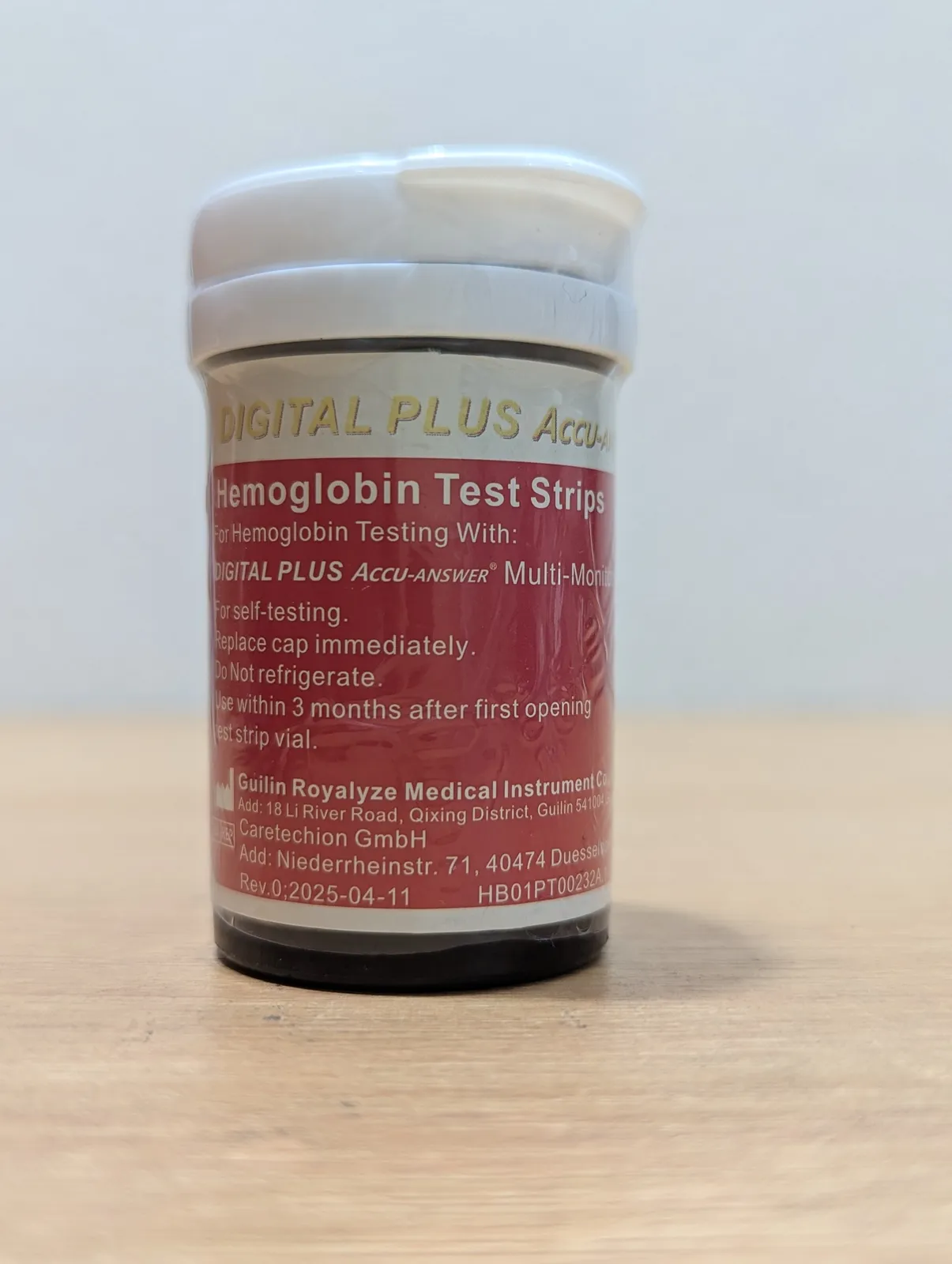 Digital Plus Accu-Answer Hemoglobin Test Strips (25 Test Strips)