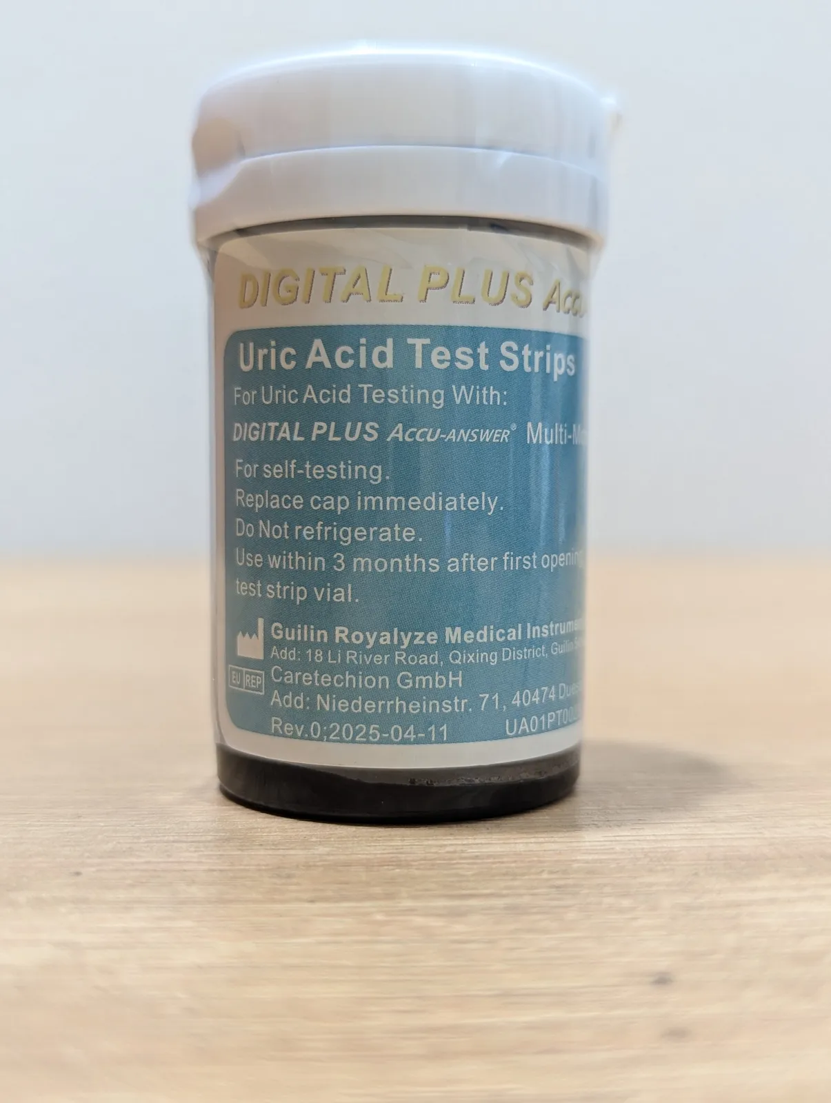 Digital Plus Accu-Answer Uric Acid Test Strips – 25 Test Strips